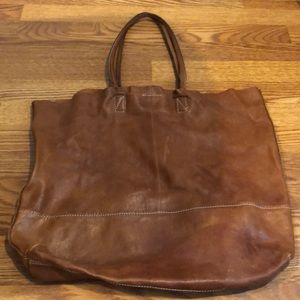 Banana Republic leather tote bag